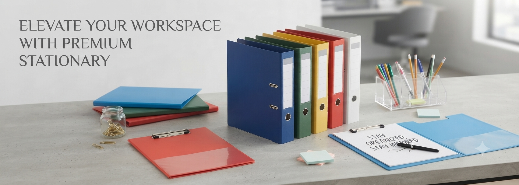 elevate your workspace with premium stationery